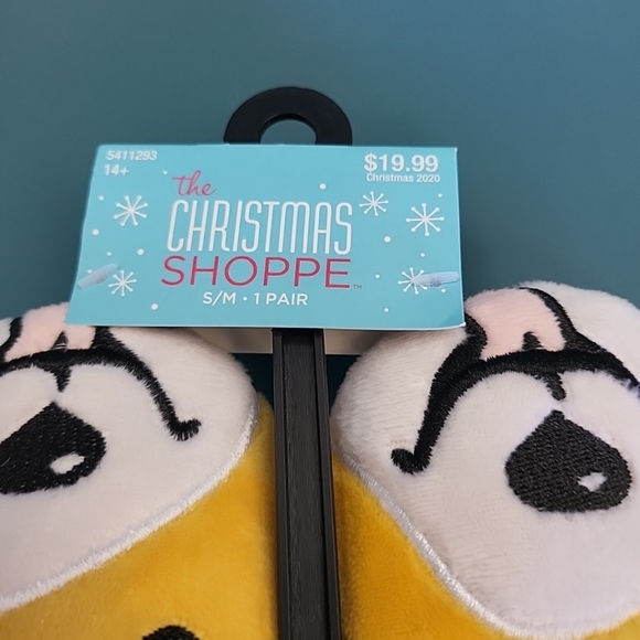 NWT The Christmas Shoppe Holly Corgi Holiday Slippers Small/Medium Ages 14+ Fun! - Picture 2 of 8